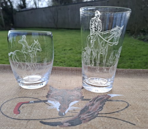 Drinking glasses fox - drinking, of