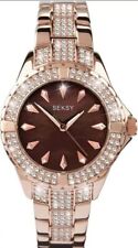 Seksy Rose Gold Stainless Steel Fashion Watch 4794 Swarovski Crystal