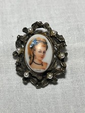 Antique Limoges Porcelain Lady