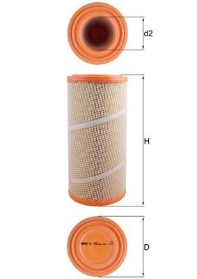 Mahle 1142 air - air, filter