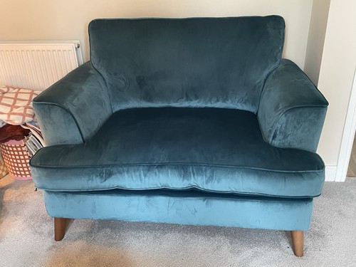 Green teal velvet love - green/teal,