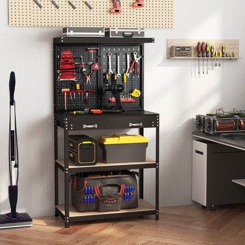 Red garage workbench - red, tool