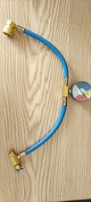 AC Refrigerant Recharge Hose with Pressure Gauge – R134a Low Side Quick Coupler