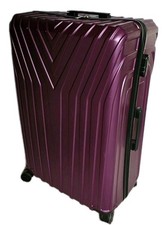 IT LUGGAGE Suitcase Size XXL Hardshell Spinner 4 Wheels Lock Lightweight Purple 