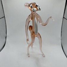 Hand Blown Glass Art Pink