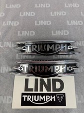 TRIUMPH BONNEVILLE T120 TANK BADGES T2402677 T2402676 New Genuine