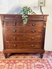 Large Victorian Scottish Chest of Drawers