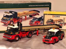 CORGI 1:50 & 1:43 EDDIE STOBART, MORRIS PICK-UP & THAMES TRADER/TRAILER  31704