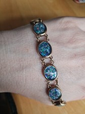 9CT GOLD Opal Mosaic Tennis