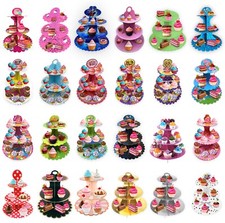 2Pcs 1Pcs Cupcake stand Truffle Muffin dessert Christmas Vintage round holder