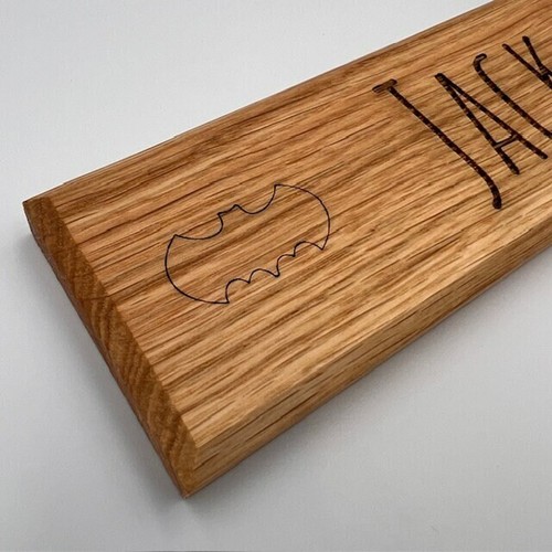 Personalised oak kids door - oak,