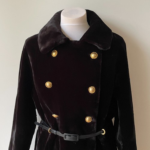 Black faux fur luxury velvet - fur,