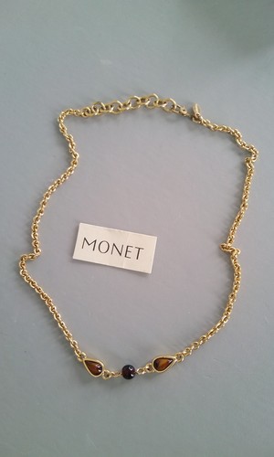 Vintage monet necklace 22k - monet,
