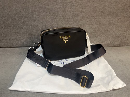 Prada nylon logo camera bag - prada,
