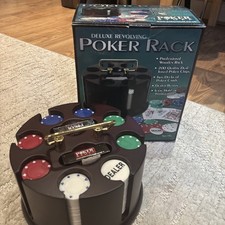 deluxe revolving poker rack