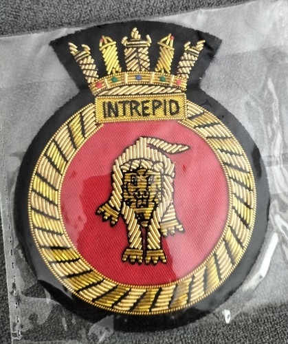 Hms intrepid blazer badge - blazer,