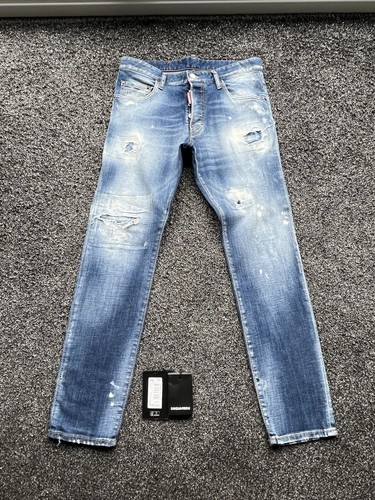 Mens dsquared jeans blue denim - mens,