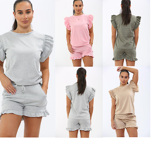 Ladies tracksuit frill peplum - frill,