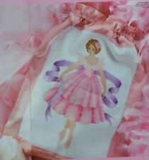Stunning Ballerina Dancer With Glittery Beads Bag Or Sampler Cross Stitch Chart