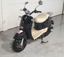 2020 DIRECT BIKES DB50 RETRO 50cc Moped Damaged, 2 Keys,Turns Over Doesn't Start