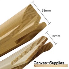 Canvas Stretcher Bars, Canvas Frames, Pine Wood 18mm & 38mm Thick - Sold By Pair