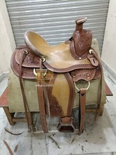 Leather western wade saddle