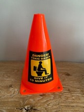 Danger Toxic Gas Novelty Road Cone Bathroom