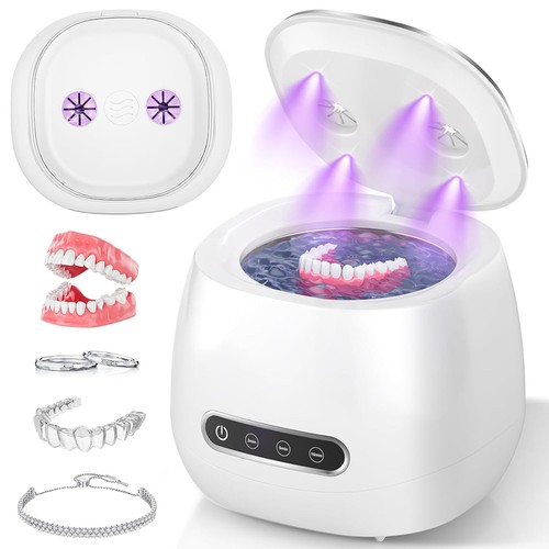 Ultrasonic retainer cleaner - cleaner, uv