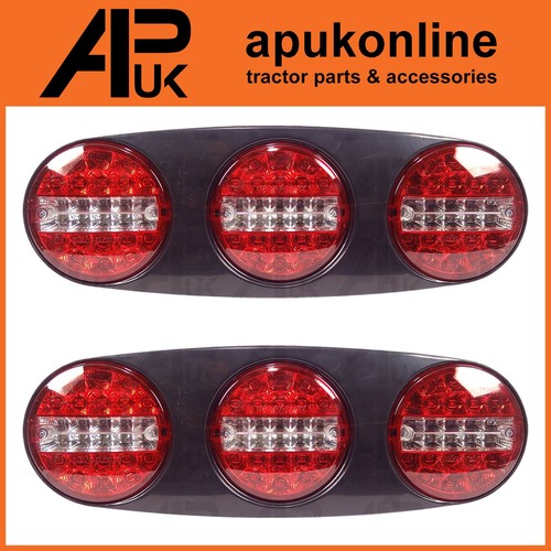 12v led trio rear tail - 2x,