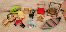 Sylvanian Families spares bundle playground swing wheelchair canoe boat BBQ bike