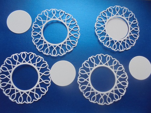 Die cut fancy circles - x,