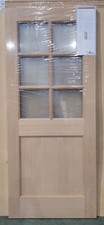 Oak 6 Lite Clear Double Glazed