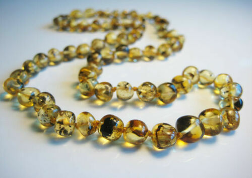 Genuine green amber - green, beautiful