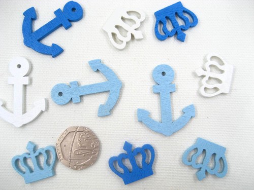 Glue wooden crown anchor - glue,
