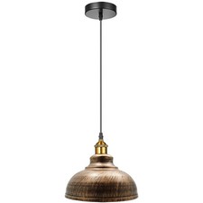 Industrial Pendant Light fitting Metal Ceiling Light Shade Hanging Retro Lamp UK