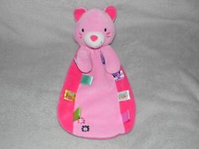 Taggies cat comforter soft toy pink blankie kitten