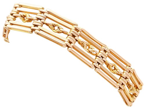 Antique yellow gold gate - 9k,