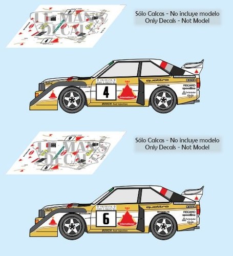 Decals audi quattro e2 - decals,