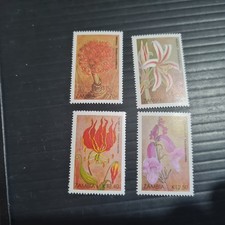 ZAMBIA 1989 SG 604-607 FLOWERS