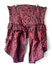 Ruby Bustle, Satin Brocade Sexy Goth Style Underbust Corset EU 42 / UK 16 £88