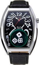Frank Miura Life's a Gamble Watch King Macau Dice brand new black