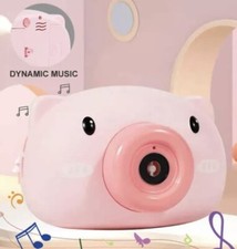 Bubble Machine Automatic Cartoon Pig Camera Bubble Maker Blower Christmas Gift