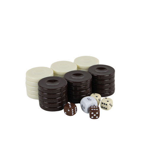 Acrylic brown backgammon - acrylic,