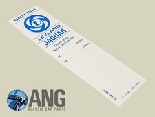 JAGUAR XJ6, XJ12, XJS, E-TYPE BRITISH LEYLAND SERVICE DECAL, STICKER