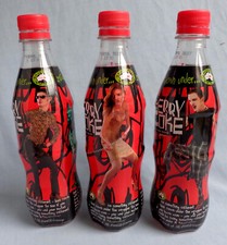 3 Vintage Cherry Coca Cola Coke Empty Bottles Crocodile, Kangaroo, Sheep 1999