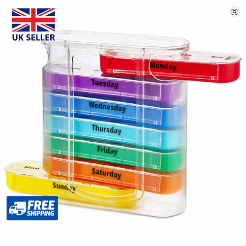 Weekly day pill box - pill,