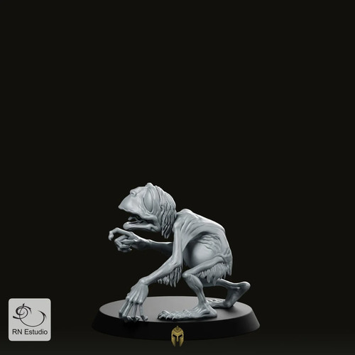 Golumn lotr miniature froglike - golumn,