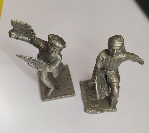 Selangor pewter figurines - pewter,