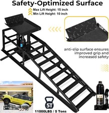 1X Heavy Duty Metal Car Ramp