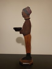 Vintage Antique 19th/20th Century Dumbwaiter Bellhop Figure Blackamoor Art Deco!